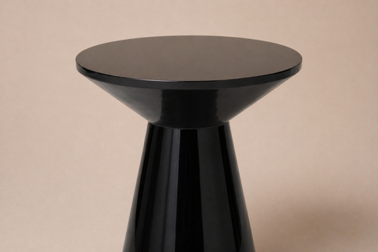 The Onyx Hourglass Pedestal Table