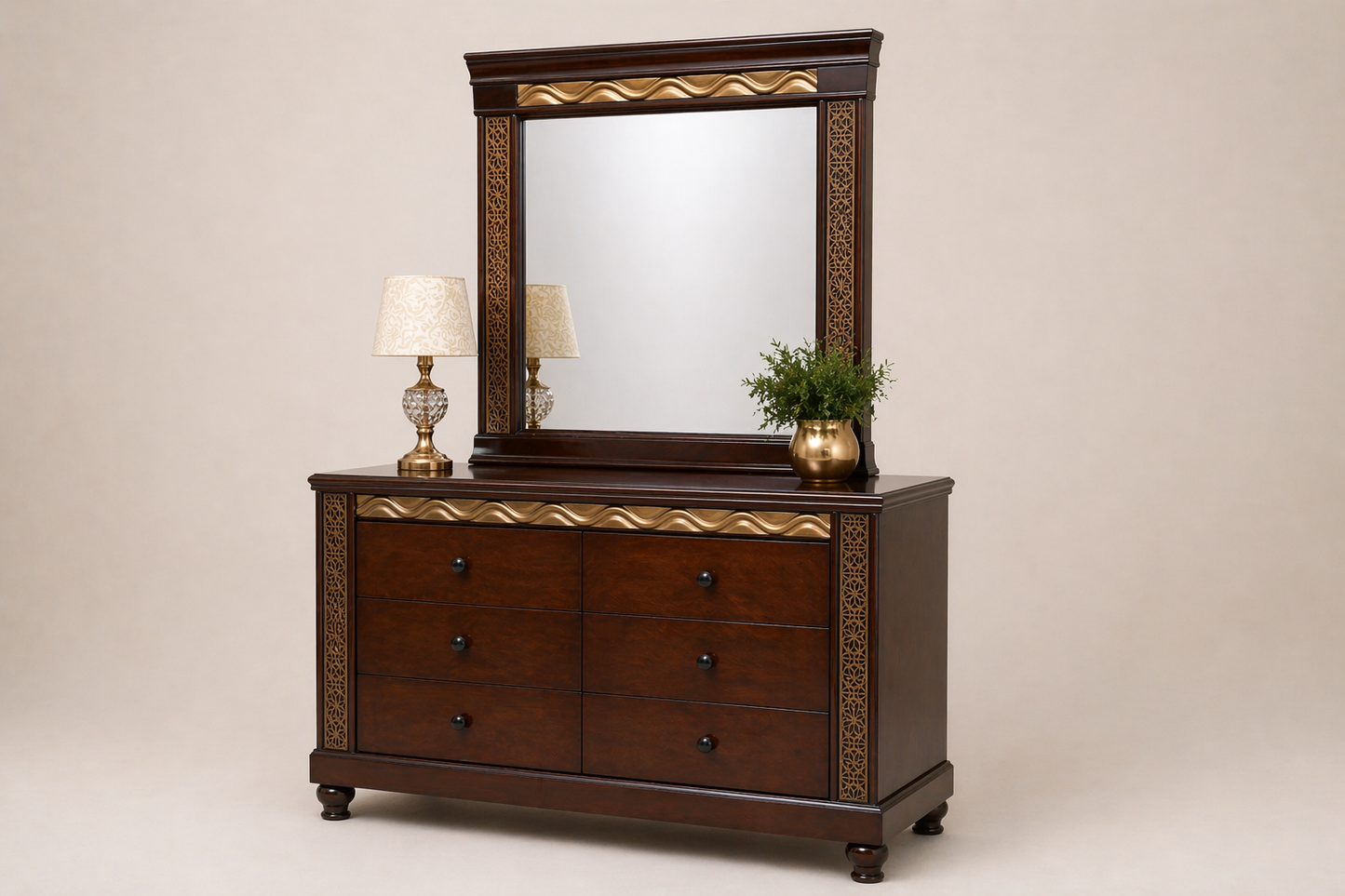 The Imperial Mahogany & Gold Filigree Suite