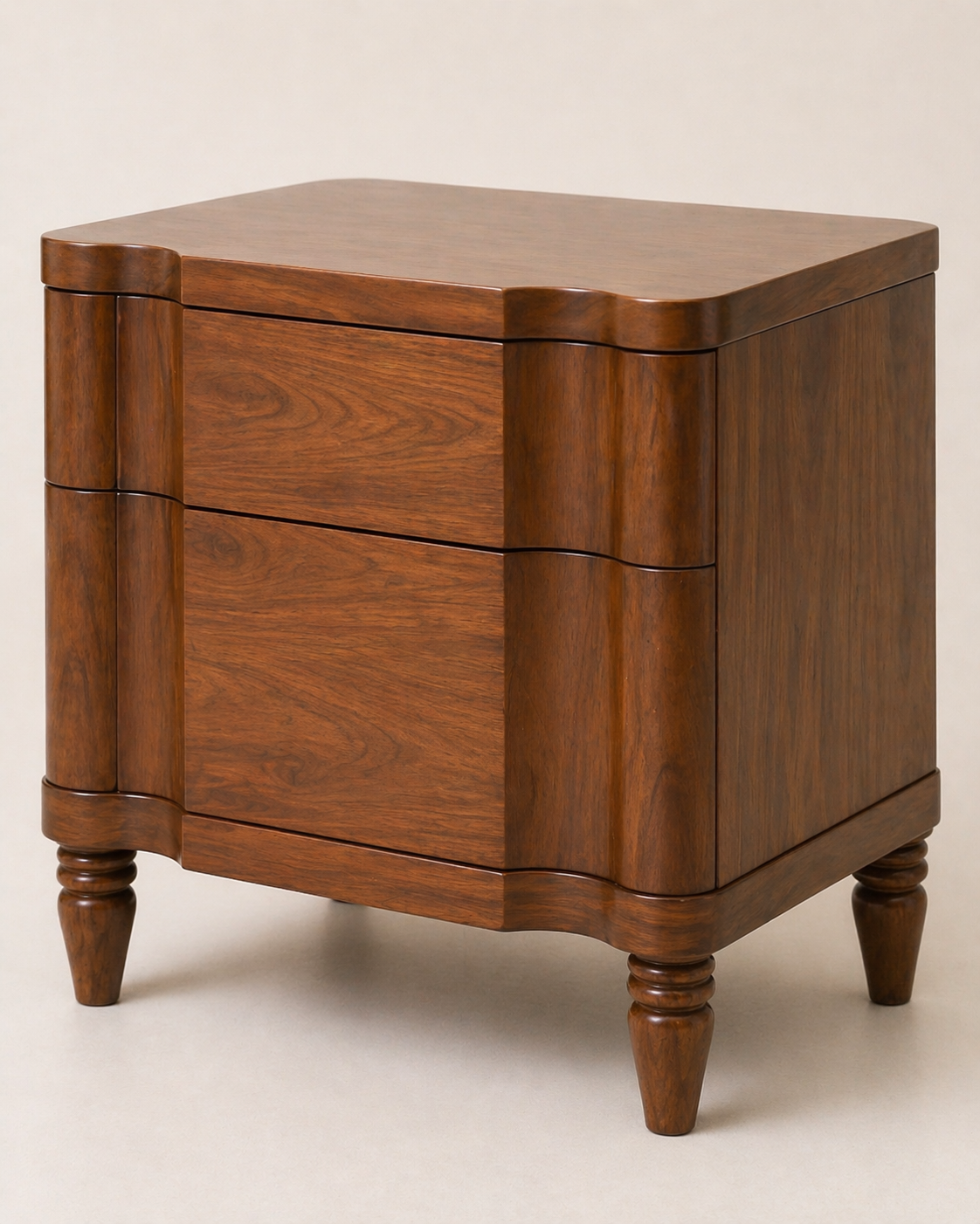 The Heritage Oak & Velvet Bedroom Suite