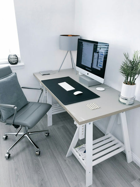 Executive Wooden Desk in Dark Walnut